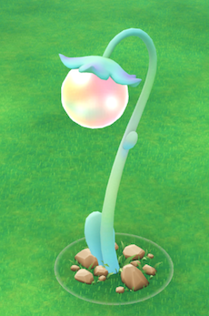Pikmin Bloom 特殊地點領取金色花苗的畫面示意