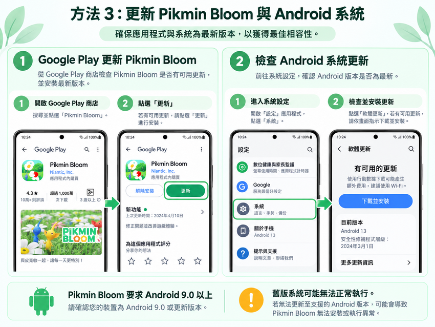 安卓升級皮克敏以及系統