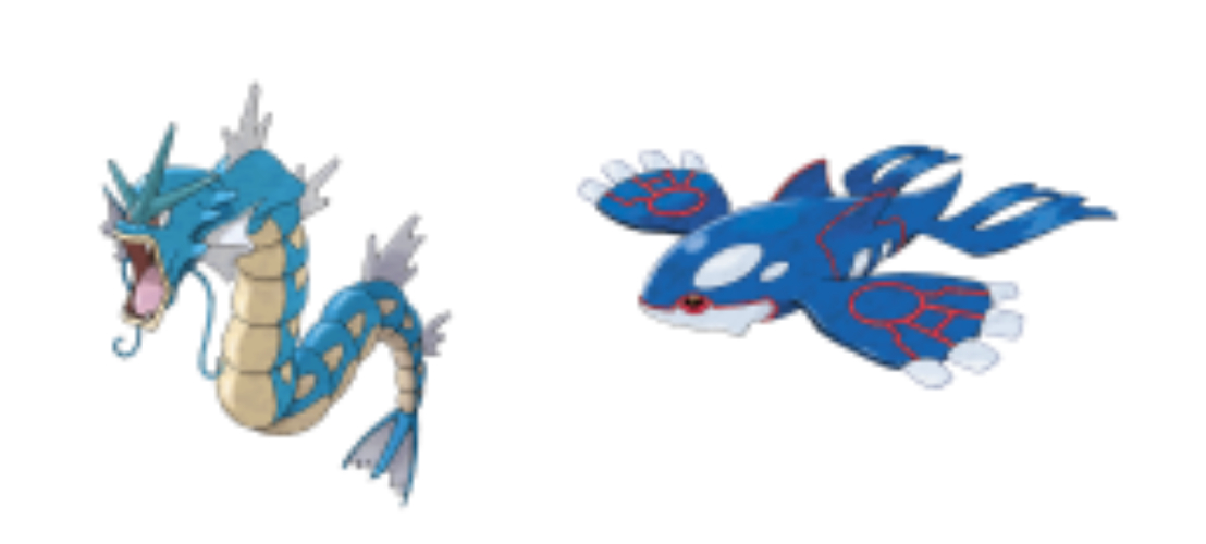 暴鯉龍、蓋歐卡