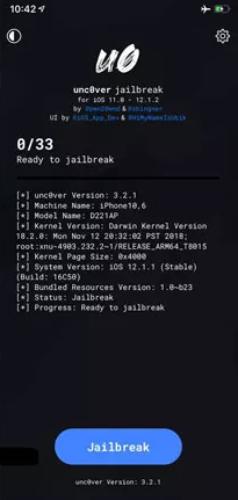 點擊 “Jailbreak”