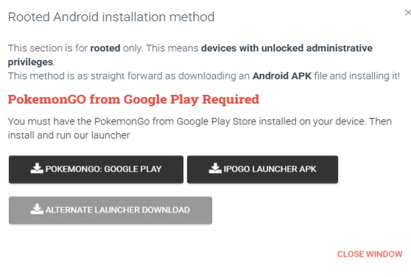 下載最新的Root版iPogo APK