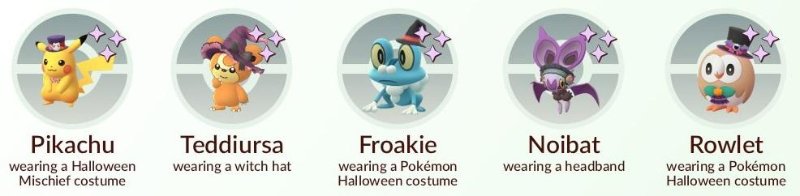 萬聖節全新扮裝的寶可夢 