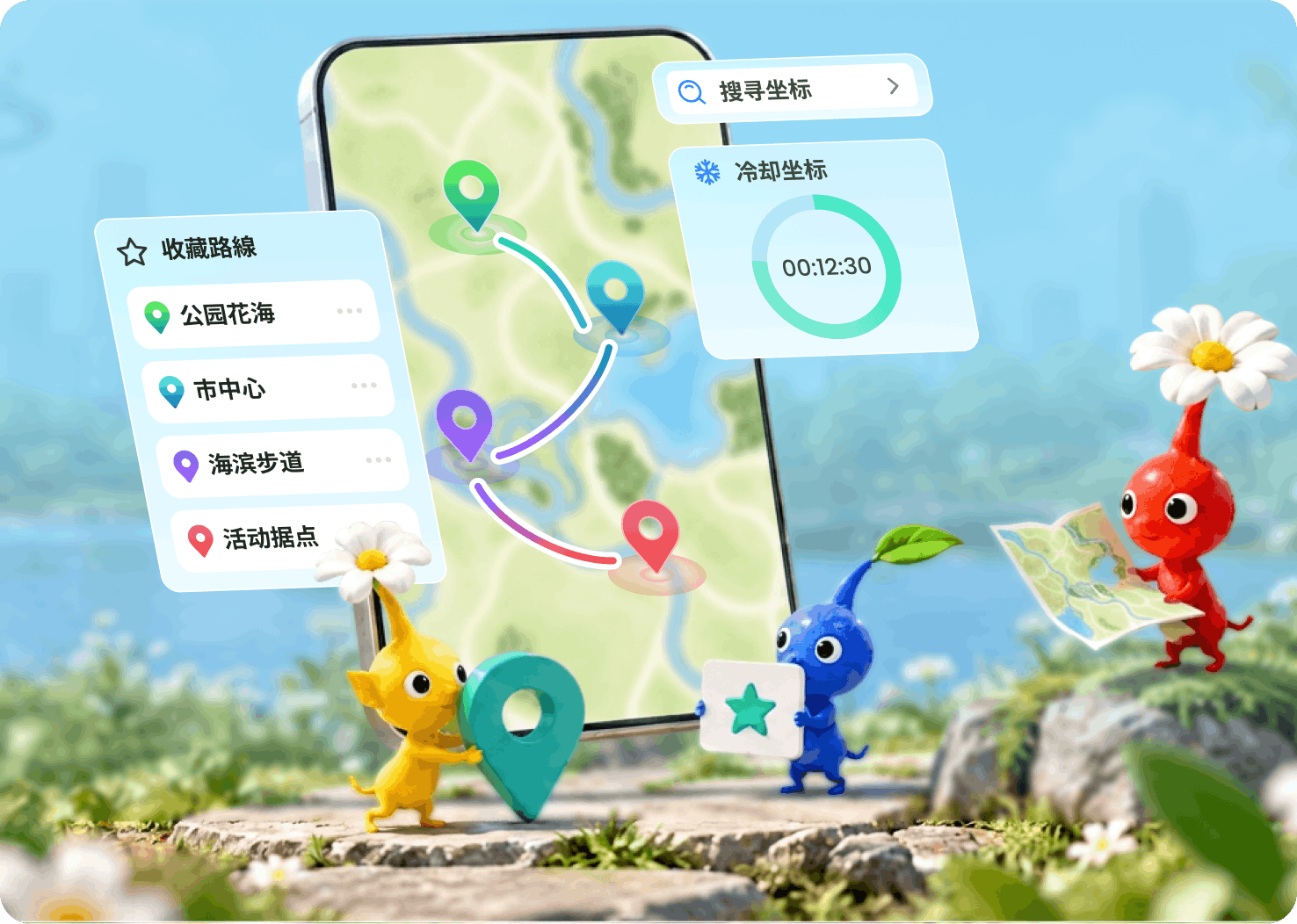 收藏常用路線，掌握移動節奏